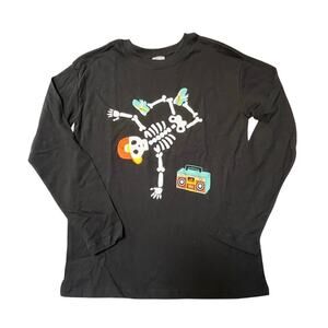 Hanna Andersson Halloween Skeleton Graphic Tee Size 10